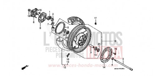REAR WHEEL ST1100AP de 1993